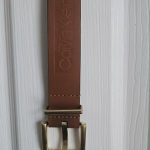 Calvin Klein Brown Leather Women's Belt